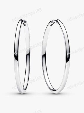 Pandora Moments 40 mm Charm Hoop Earrings